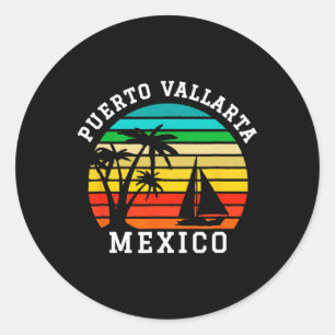 Puerto Vallarta Mexico Shirt Matching Family Vacat Ronde Sticker
