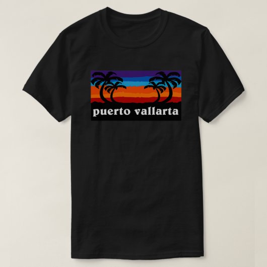 Puerto Vallarta Mexico - Sunset Palm Tree Outdoor  T-shirt (Design voorkant)