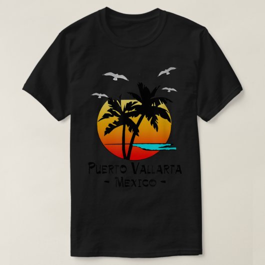 PUERTO VALLARTA MEXICO TROPICAL DESTINATION BEACH T-SHIRT (Design voorkant)