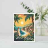 Puerto Vallarta Mexico Vintage Reizen Briefkaart (Staand voorkant)