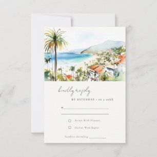 Puerto Vallarta Mexico Watercolor Landschap Bruilo RSVP Kaartje