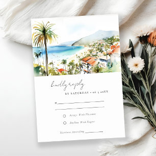 Puerto Vallarta Mexico Watercolor Landschap Bruilo RSVP Kaartje