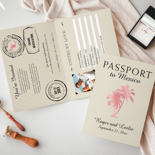 Puerto Vallarta Mexico Wedding Passport