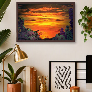 Puerto Vallarta Mexico Zonsondergang 2584 Kunstpri Poster