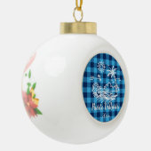 Puerto Vallarta over Blauwe Buffalo kerstmis Keramische Bal Ornament (Links)