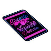 Puerto Vallarta Retro Sunset 80s Palmbomen Magneet (Rechterzijde)