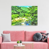 Puerto Vallarta River Jungle 0366 Kunst Canvas Afdruk (Insitu (Woonkamer))