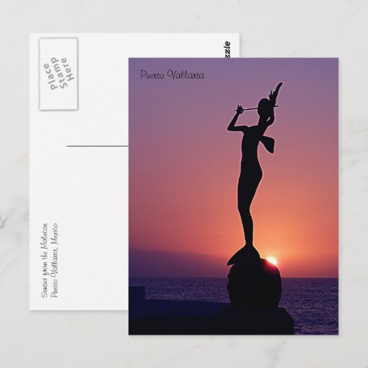 Puerto Vallarta Sunset Briefkaart (Voorkant / Achterkant)