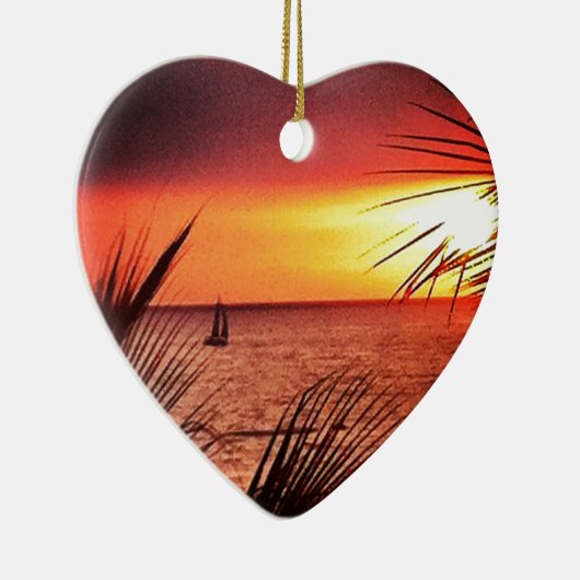 Puerto Vallarta Sunset Keramisch Ornament (Rechts)