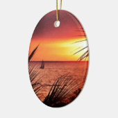 Puerto Vallarta Sunset Keramisch Ornament (Links)