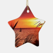 Puerto Vallarta Sunset Keramisch Ornament (Rechts)