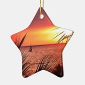 Puerto Vallarta Sunset Keramisch Ornament (Links)