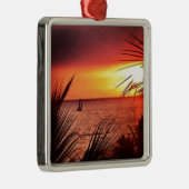 Puerto Vallarta Sunset Metalen Ornament (Rechts)