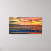 Puerto Vallarta Sunset Oceaanstrand 1577 Kunst Canvas Afdruk (Voorkant)