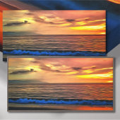 Puerto Vallarta Sunset Oceaanstrand 1577 Kunst Canvas Afdruk