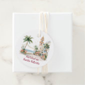 Puerto Vallarta | Tropical Christmas Gift Tag Bedankjes Labels (In situ)