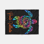 Puerto Vallarta Zee Turtle familie vakantie zomer Fleece Deken (Voorkant (Horizontaal))