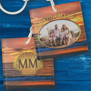 Puerto Vallarta Zonsondergang 1577 Familie Sleutelhanger