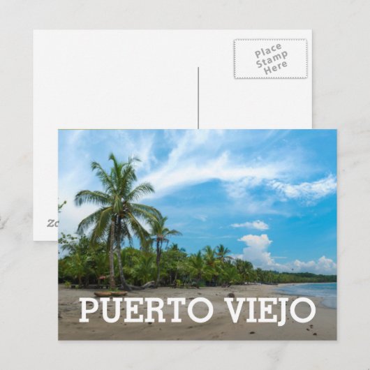 Puerto Viejo Beach Briefkaart (Voorkant / Achterkant)