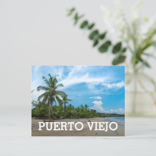 Puerto Viejo Beach Briefkaart (Staand voorkant)
