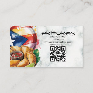 Puertoricaans Boricua-empanadas-voedseltruck Visitekaartje