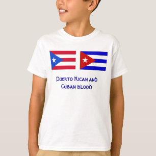 PuertoRico_flag, Cuba_flag, Puerto Rican en Cu... T-shirt