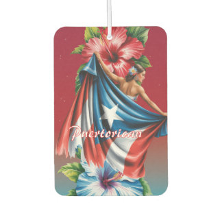Puertorico Meisjesachtig Eiland Hibiscus Luchtverfrisser
