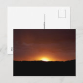 Puesta de sol briefkaart (Voorkant / Achterkant)