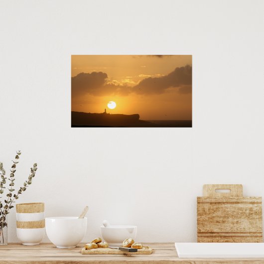 Puesta de Sol en Santander Poster (Keuken)