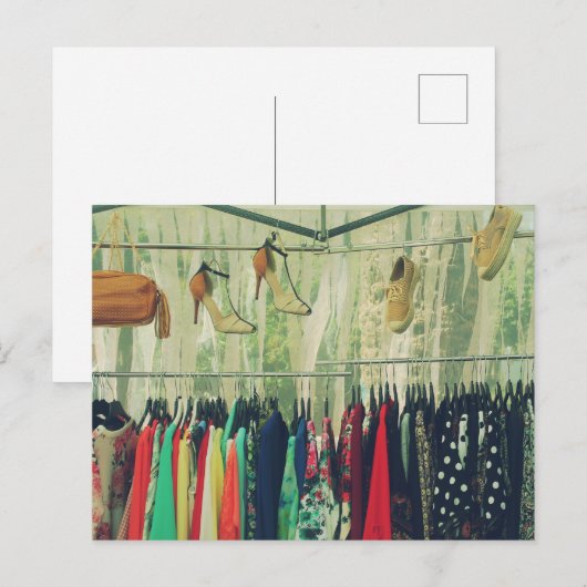 Puesto de ropa briefkaart (Voorkant / Achterkant)