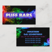 Puff Bar Vape Black Visitekaartje (Voorkant / Achterkant)