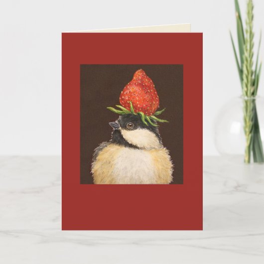 Puff de chickadekaart kaart (Voorkant)