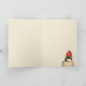 Puff de chickadekaart kaart (Binnen)