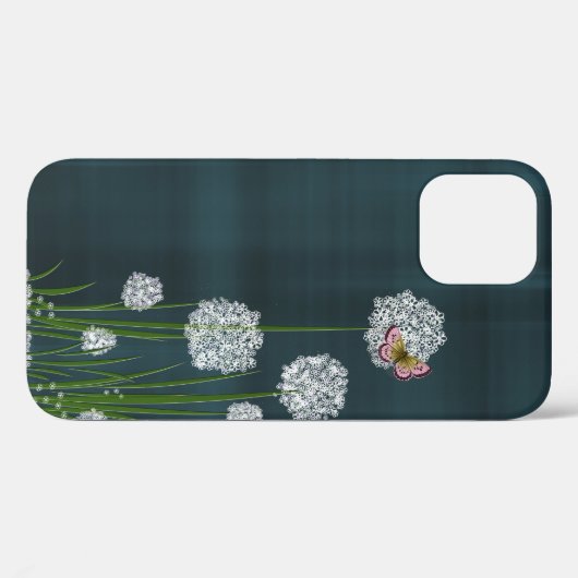 Puff Flowers op Play Case-Mate iPhone Case (Achterkant (horizontaal))
