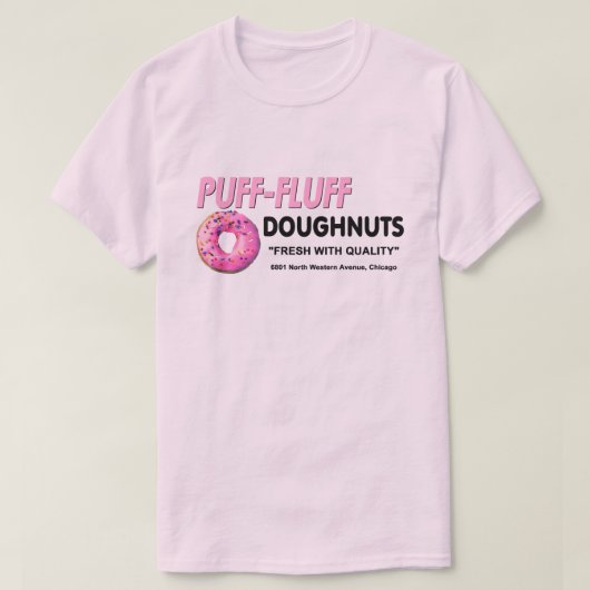 Puff — Fluff Donuts, Chicago T-shirt (Design voorkant)