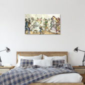 Puff, Puff, Het is een tijdperk van Puffing, Puff, Canvas Afdruk (Insitu (Slaapkamer))