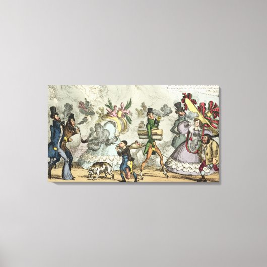 Puff, Puff, Het is een tijdperk van Puffing, Puff, Canvas Afdruk (Voorkant)