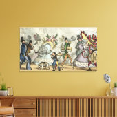 Puff, Puff, Het is een tijdperk van Puffing, Puff, Canvas Afdruk (Insitu (Woonkamer))