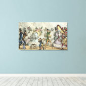 Puff, Puff, Het is een tijdperk van Puffing, Puff, Canvas Afdruk (Insitu (Houten vloer))