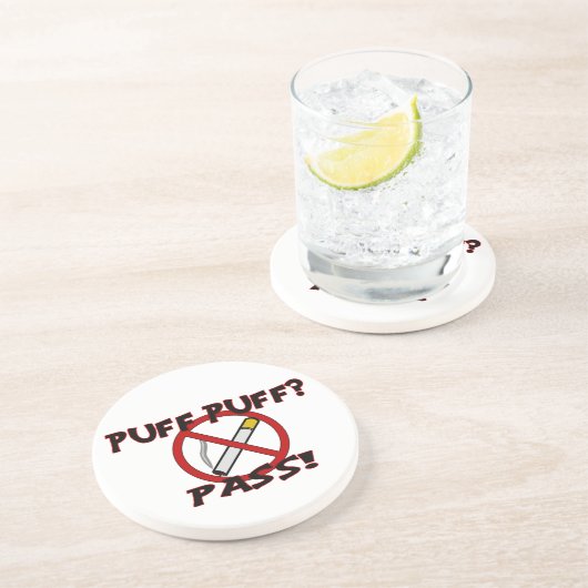 Puff Puff Pass Zandsteen Onderzetter (Zijkant)