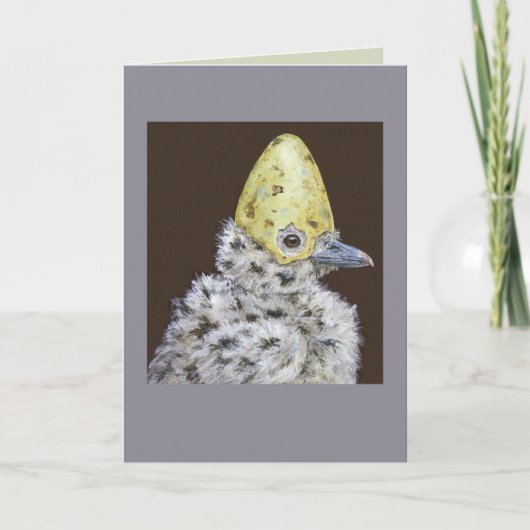 Puff the baby seagull card kaart (Voorkant)