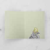 Puff the baby seagull card kaart (Binnen)