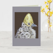 Puff the baby seagull card kaart (Gele Bloem)