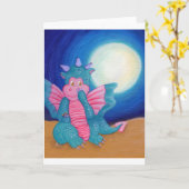 Puff the Magic Dragon Kaart (Gele Bloem)