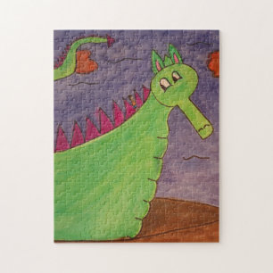 Puff the Magic Dragon - waterverven Legpuzzel