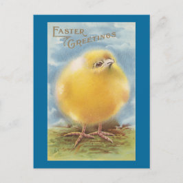 Puffball Chick Pasen Feestdagenkaart