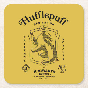 PUFFELPUF™ Toewijding Geduld Trouw Wapenschild Kartonnen Onderzetters