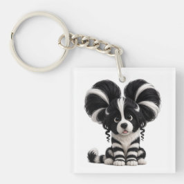 Puffen, Strepen & Puppy Vibes Sleutelhanger