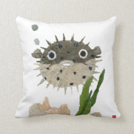 Puffer, blaasvis kussen