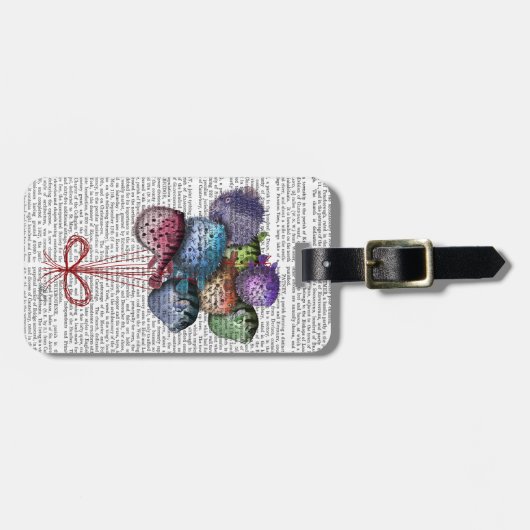 Puffer Fish-ballonnen Bagagelabel (Voorkant horizontaal)